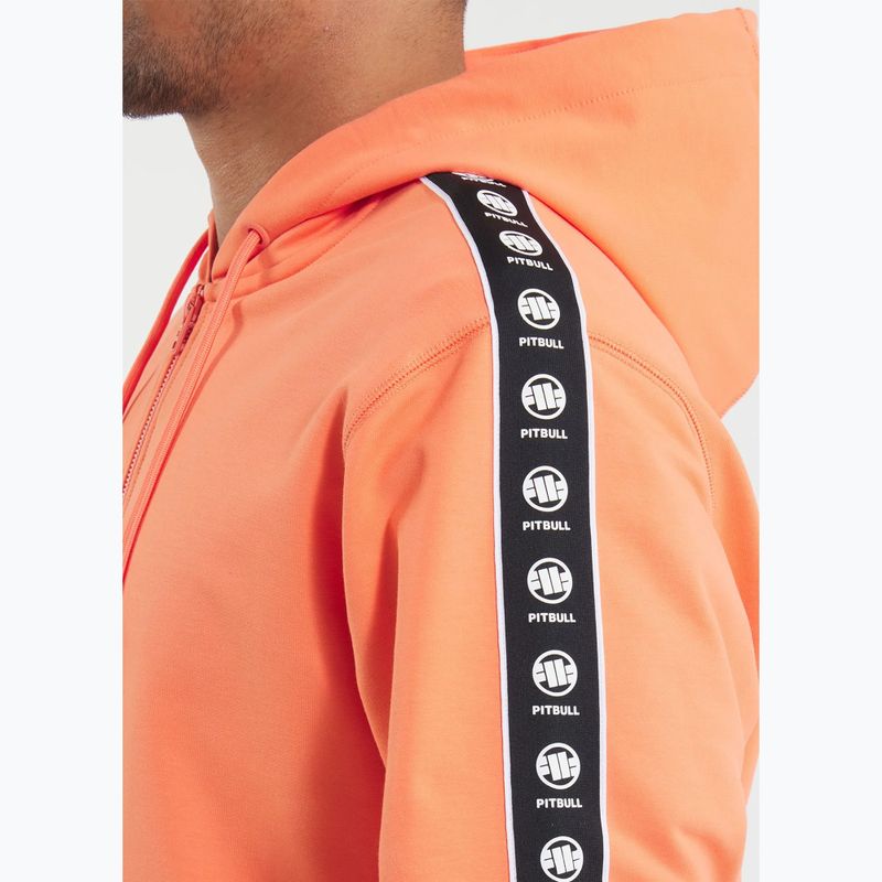 Bluza męska Pitbull Tape Nugget Hooded Zip Sweatshirt bright salmon 4
