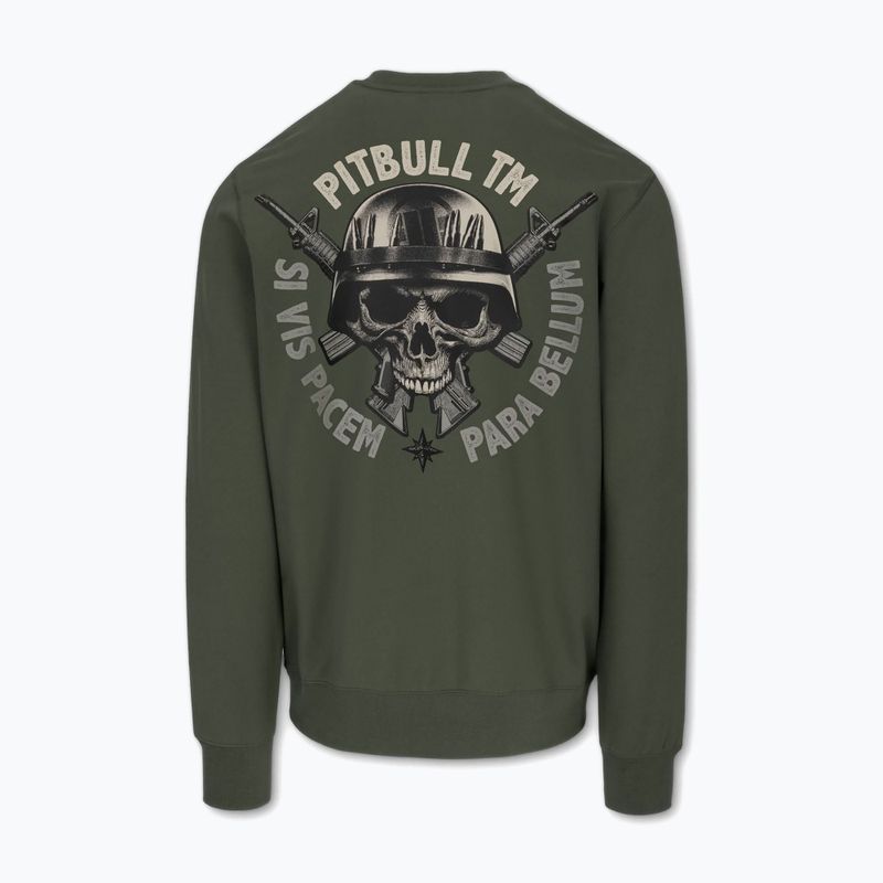 Bluza męska Pitbull Para Bellum Crewneck Sweatshirt old green 5