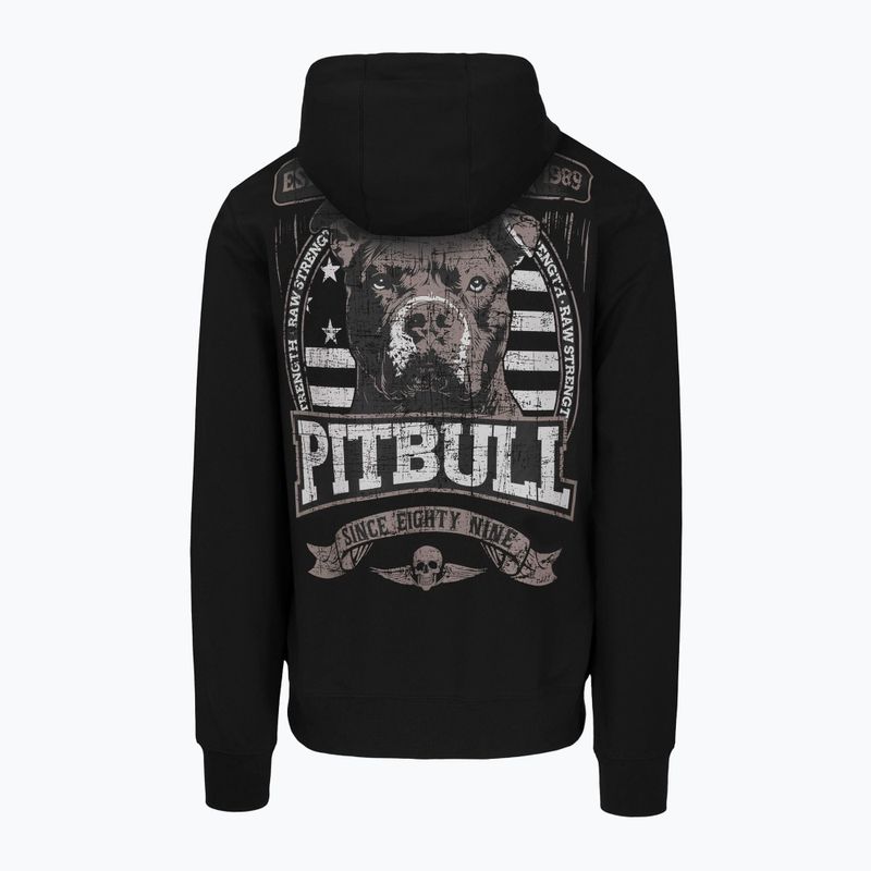 Bluza męska Pitbull Troublemaker Hooded Zip Sweatshirt black 2