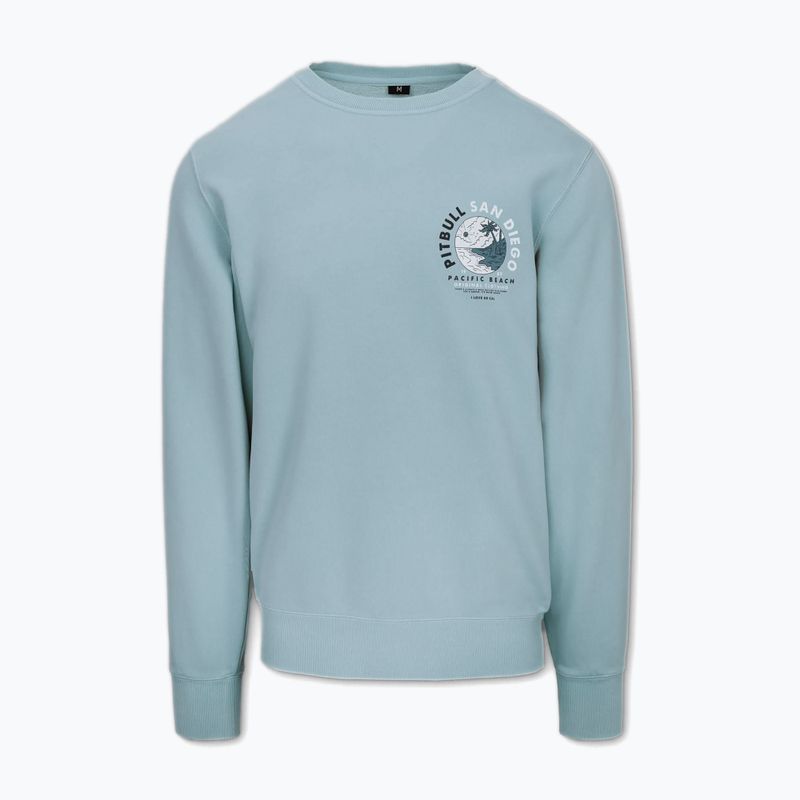 Bluza męska Pitbull Planet Surf Crewneck Sweatshirt light blue 4