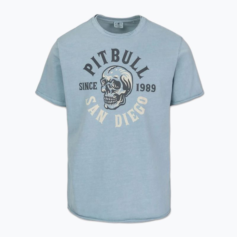 Koszulka męska Pitbull Shkull Logo blue 3
