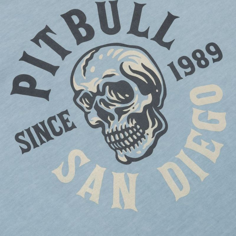 Koszulka męska Pitbull Shkull Logo blue 6