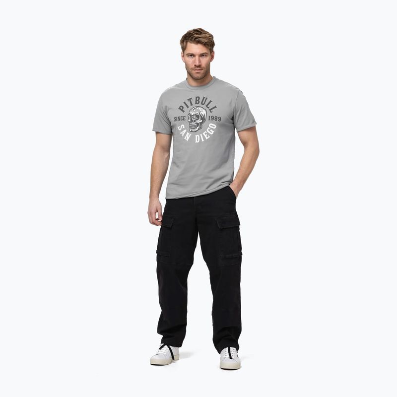Koszulka męska Pitbull Shkull Logo grey 2