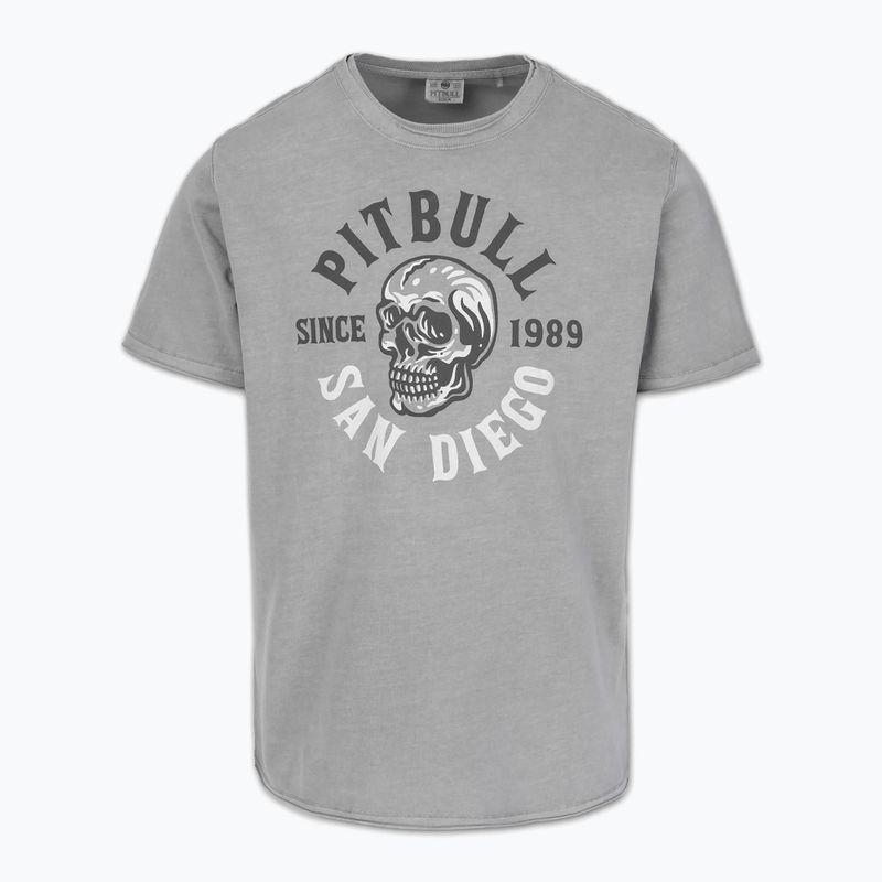 Koszulka męska Pitbull Shkull Logo grey 4