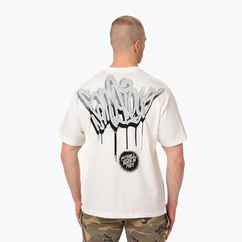 Koszulka męska Pitbull Graffiti off white 3