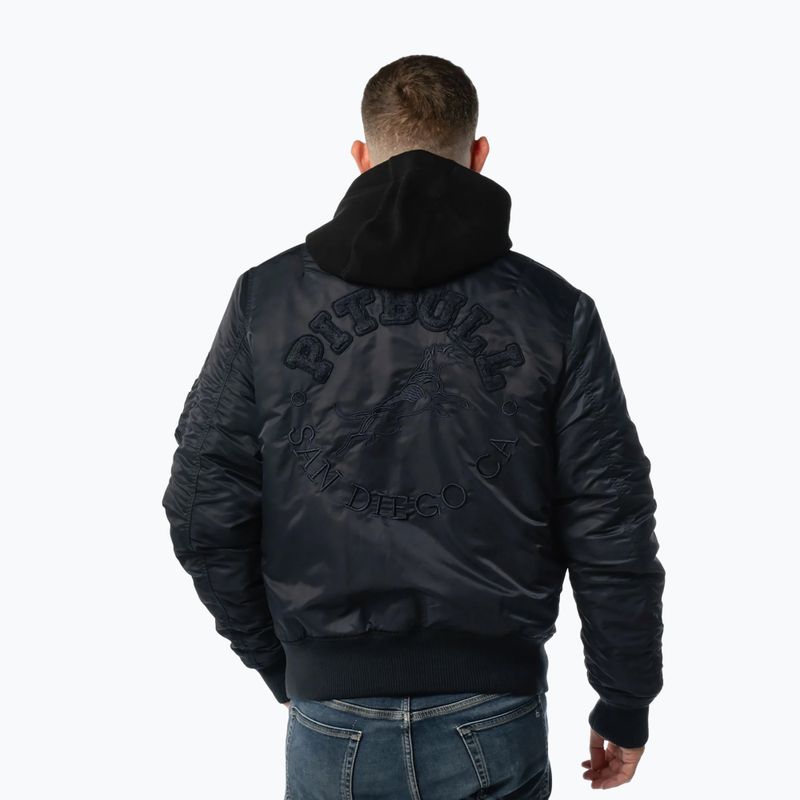 Kurtka męska Pitbull Hacket Washed Bomber dark navy 3