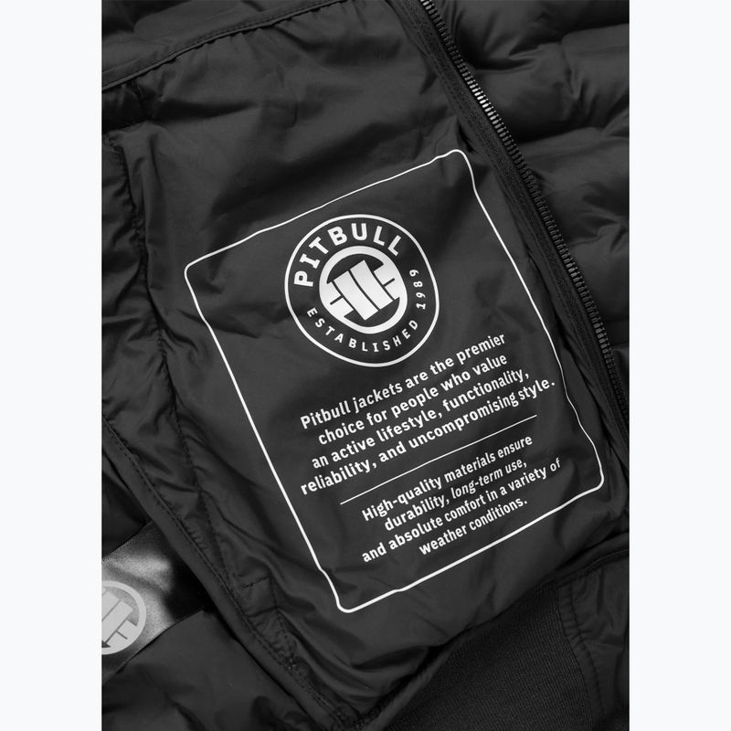 Kurtka zimowa męska Pitbull Fisk Quilted Hooded black 11