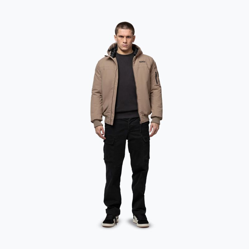Kurtka zimowa męska Pitbull Balboa 2 Hooded dark sand 2