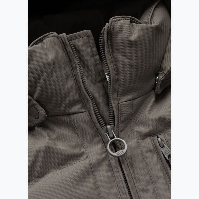 Kurtka zimowa męska Pitbull Patton Quilted Hooded taupe 6