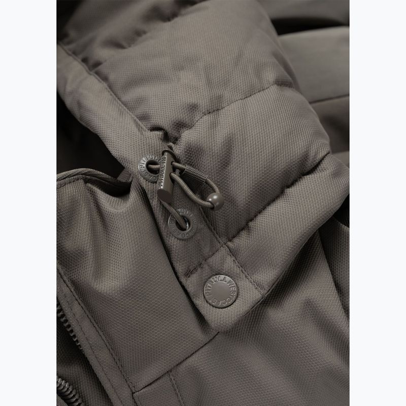 Kurtka zimowa męska Pitbull Patton Quilted Hooded taupe 7