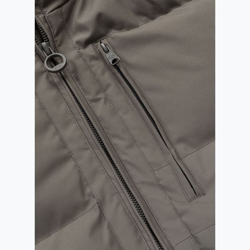 Kurtka zimowa męska Pitbull Patton Quilted Hooded taupe 11