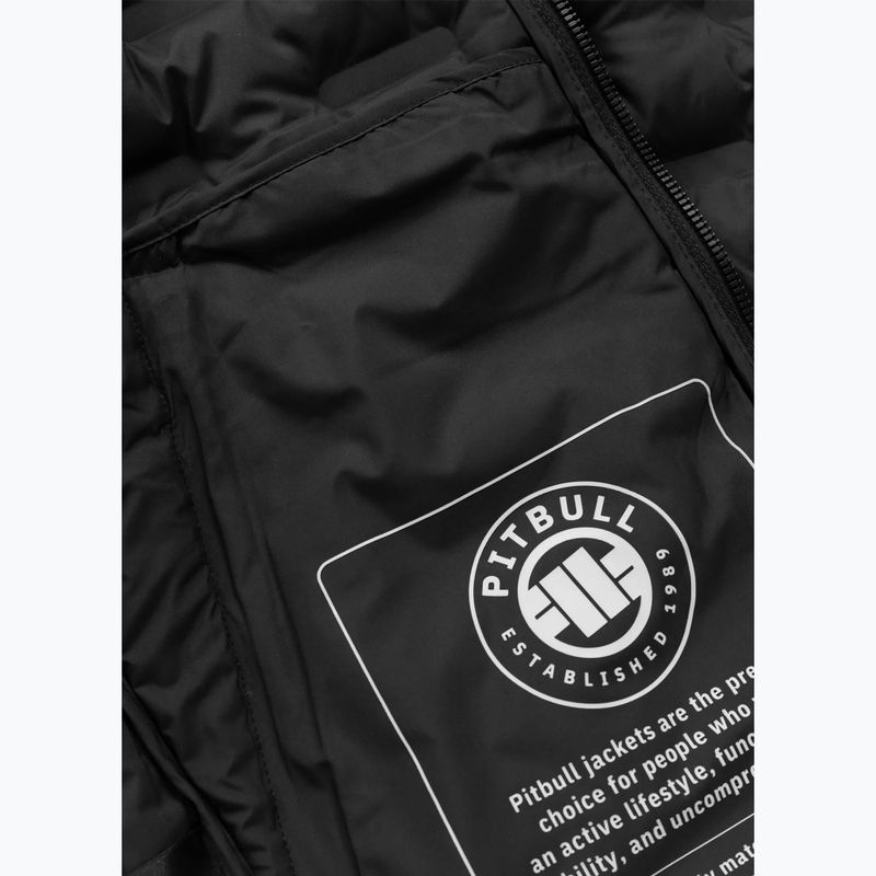 Kurtka zimowa męska Pitbull Camino Quilted Hooded black 11
