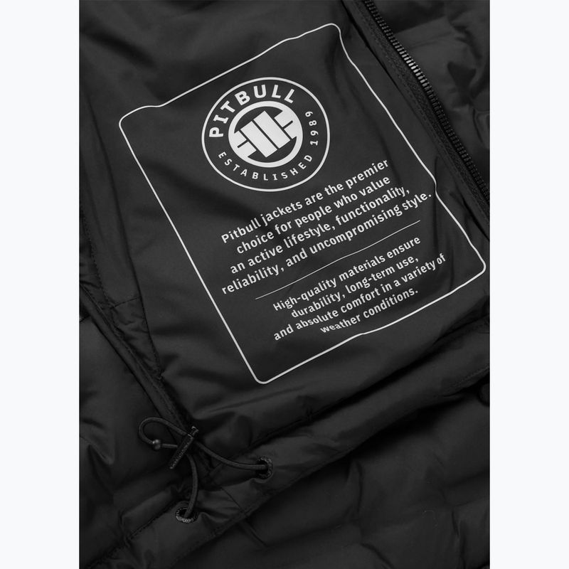 Kurtka zimowa męska Pitbull Camino Quilted Hooded black 12