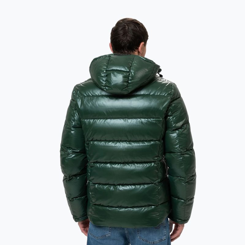 Kurtka zimowa męska Pitbull Pepperwood Ribstop Padded Hooded black/green 3