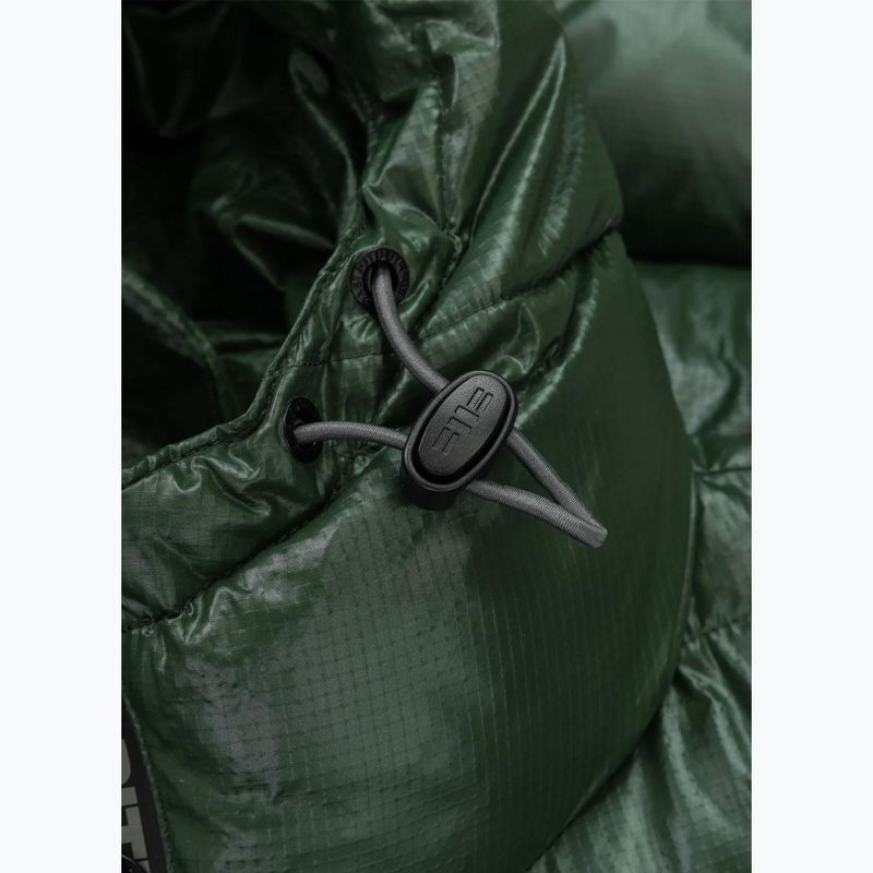 Kurtka zimowa męska Pitbull Pepperwood Ribstop Padded Hooded black/green 8