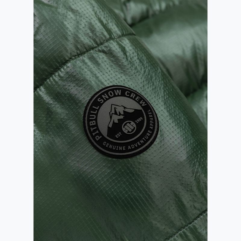 Kurtka zimowa męska Pitbull Pepperwood Ribstop Padded Hooded black/green 10