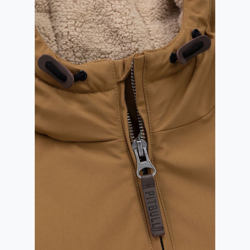 Kurtka zimowa męska Pitbull Elkwood 3 Sherpa Hooded honney yellow 5