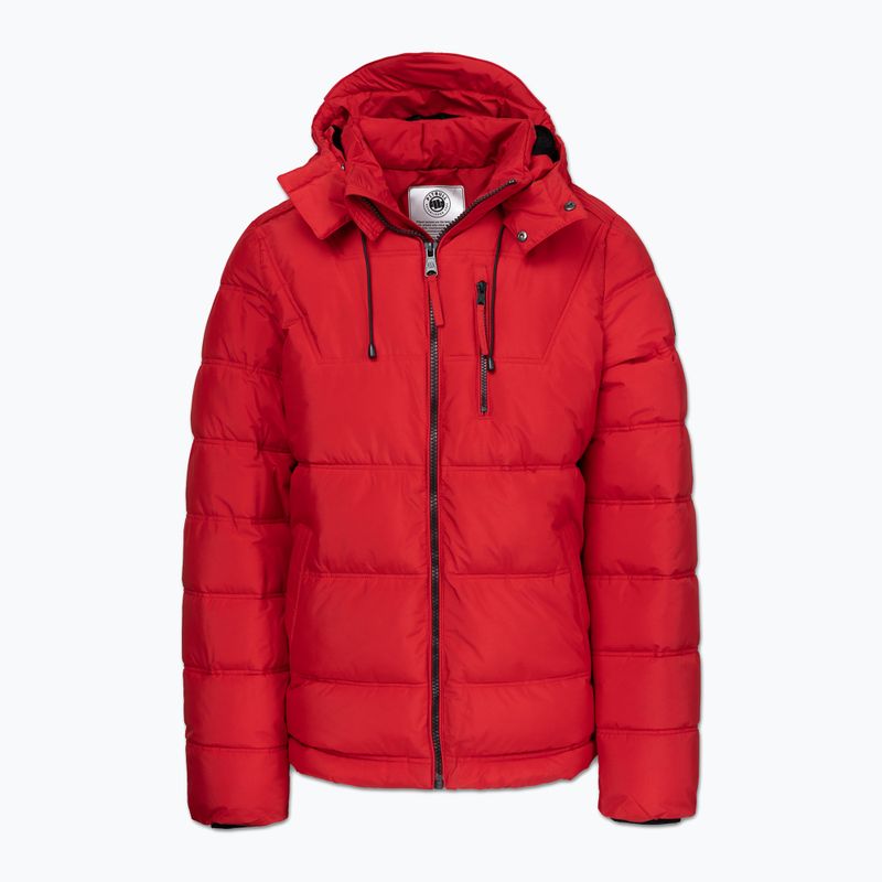 Kurtka zimowa męska Pitbull Piedmont Quilted Hooded fluo/red 3