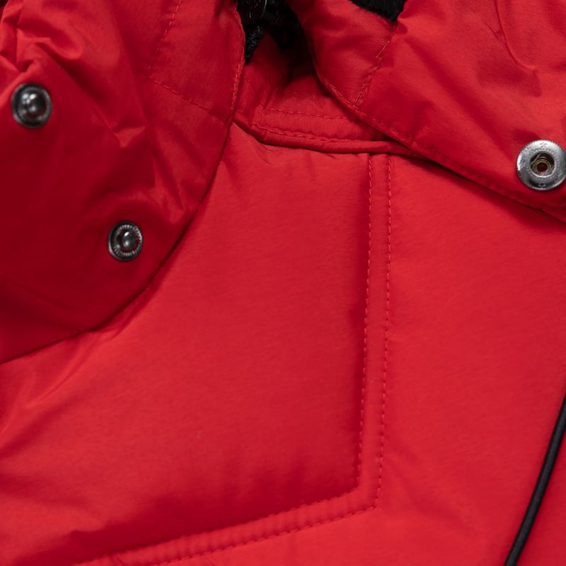 Kurtka zimowa męska Pitbull Piedmont Quilted Hooded fluo/red 7