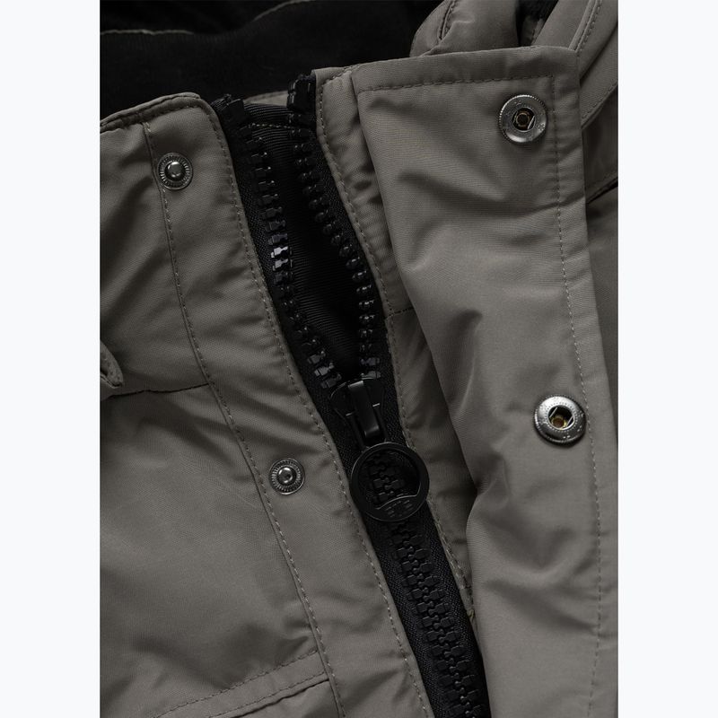 Kurtka zimowa męska Pitbull Forest Hooded Parka taupe 7