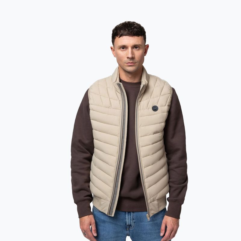 Bezrękawnik męski Pitbull Naylor Padded pale sand 5