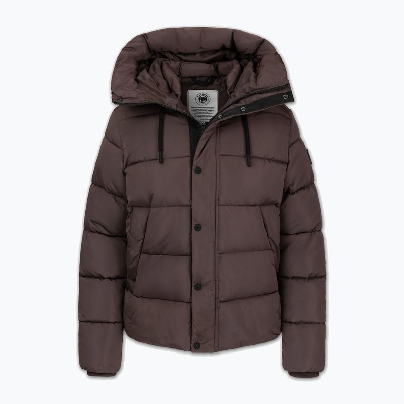 Kurtka zimowa damska Pitbull Amalia Padded Hooded dark chocolate 5