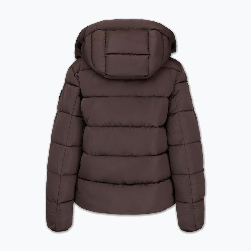 Kurtka zimowa damska Pitbull Amalia Padded Hooded dark chocolate 6