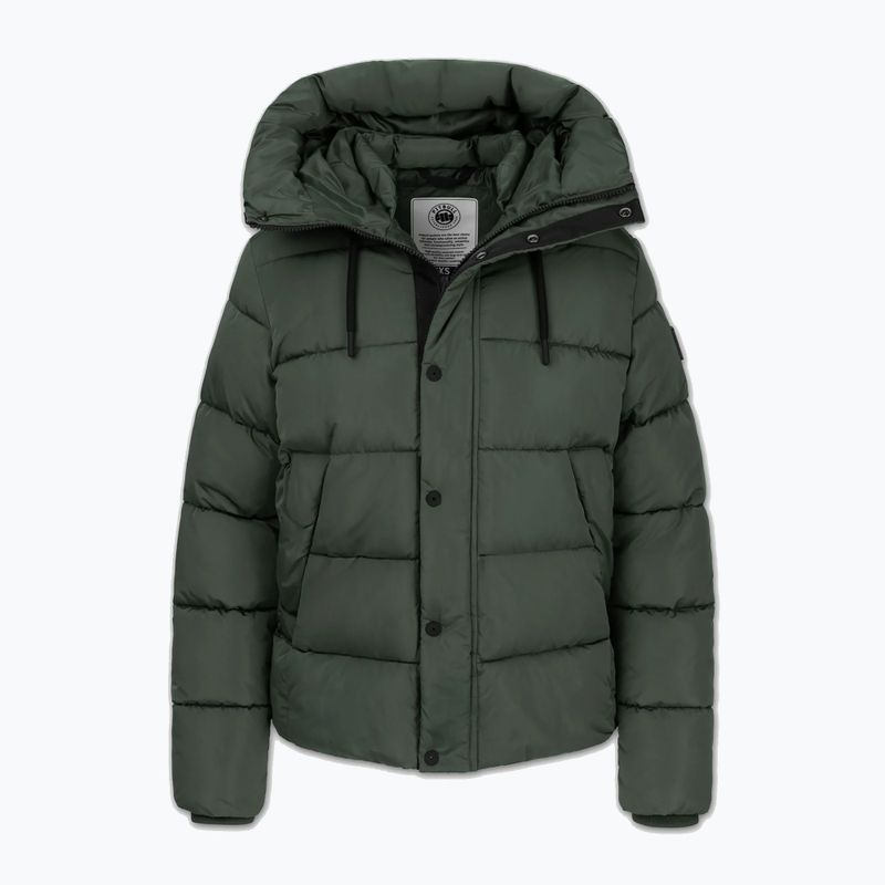Kurtka zimowa damska Pitbull Amalia Padded Hooded dark green 5