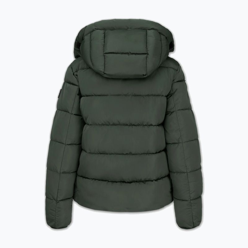 Kurtka zimowa damska Pitbull Amalia Padded Hooded dark green 6
