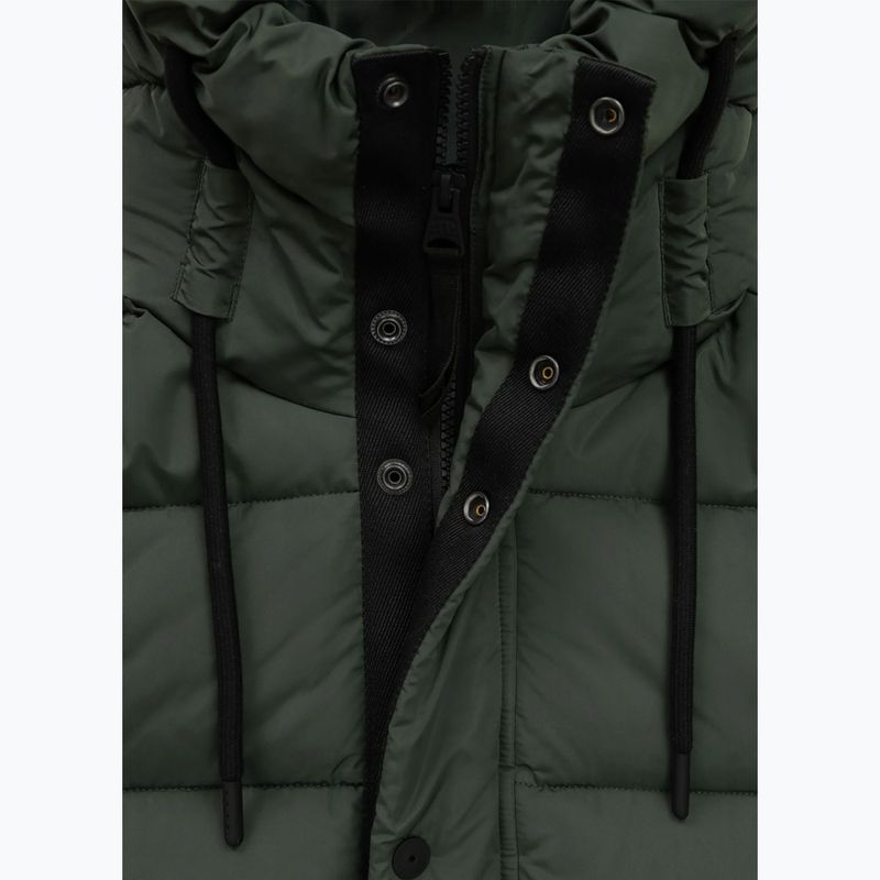 Kurtka zimowa damska Pitbull Amalia Padded Hooded dark green 8