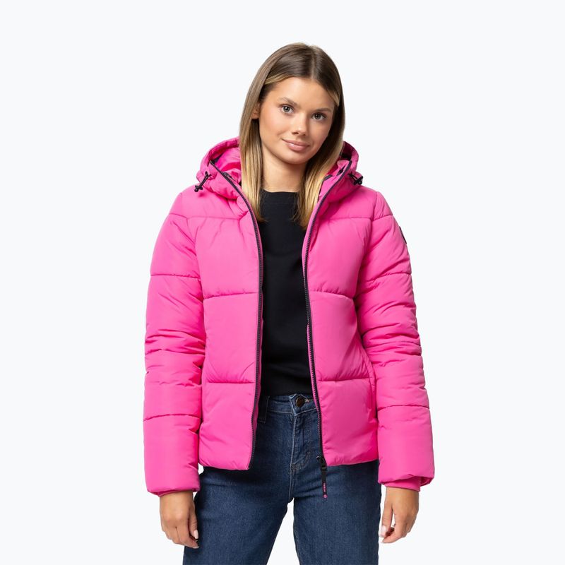 Kurtka zimowa damska Pitbull Vista Quilted Hooded pink 3
