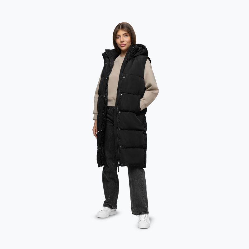 Bezrękawnik damski Pitbull Ashley Padded Hooded Long black 2