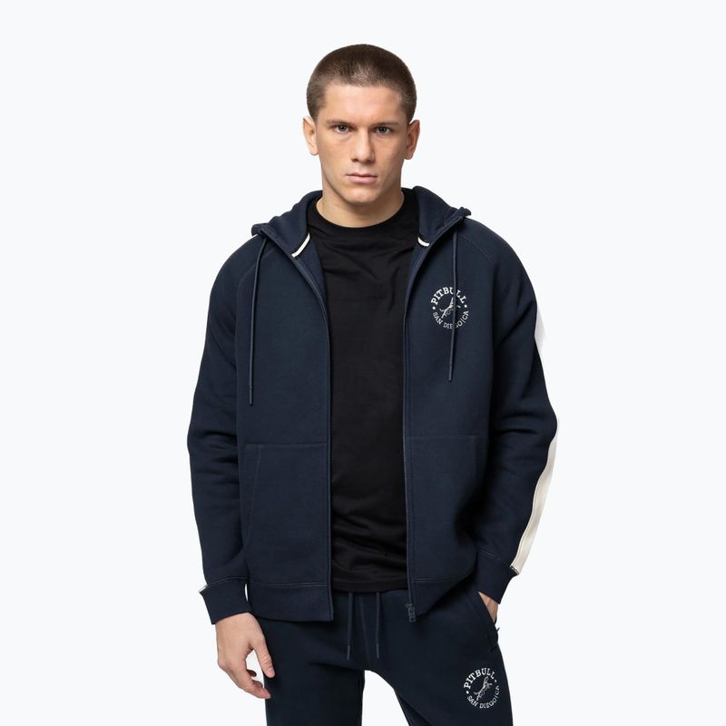 Bluza męska Pitbull San Diego Ca Hooded Zip dark navy/red 5