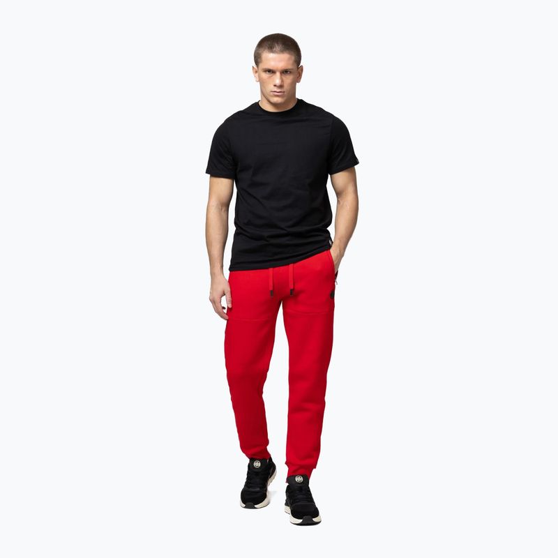 Spodnie męskie Pitbull Small Logo HD Track red 2