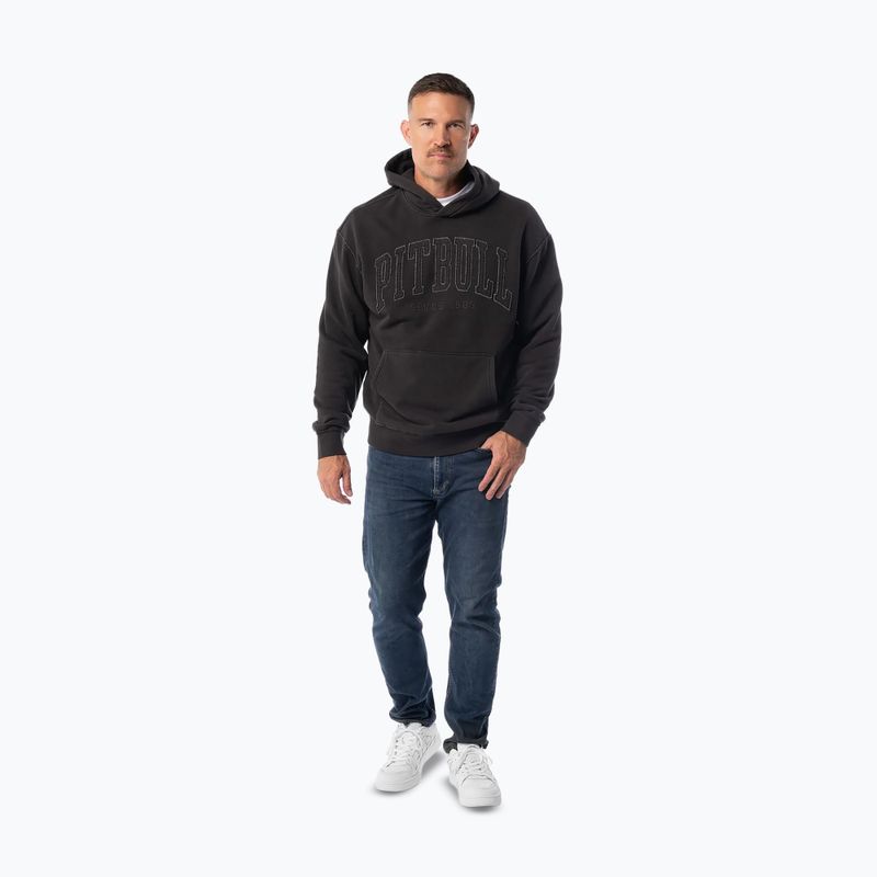 Bluza męska Pitbull Orlando Hooded whashed dark graphite 2