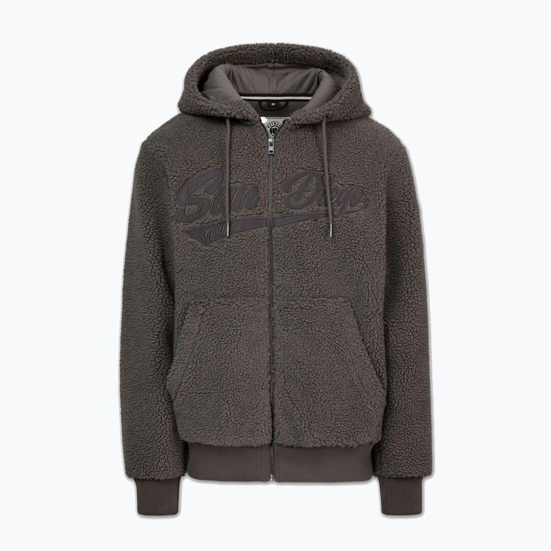 Bluza męska Pitbull Galaxy Hooded Zip taupe 5