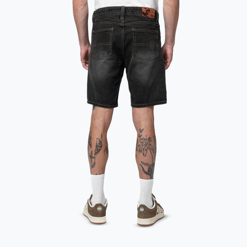 Spodenki męskie Pitbull Bayside Jeans Pocket black 3