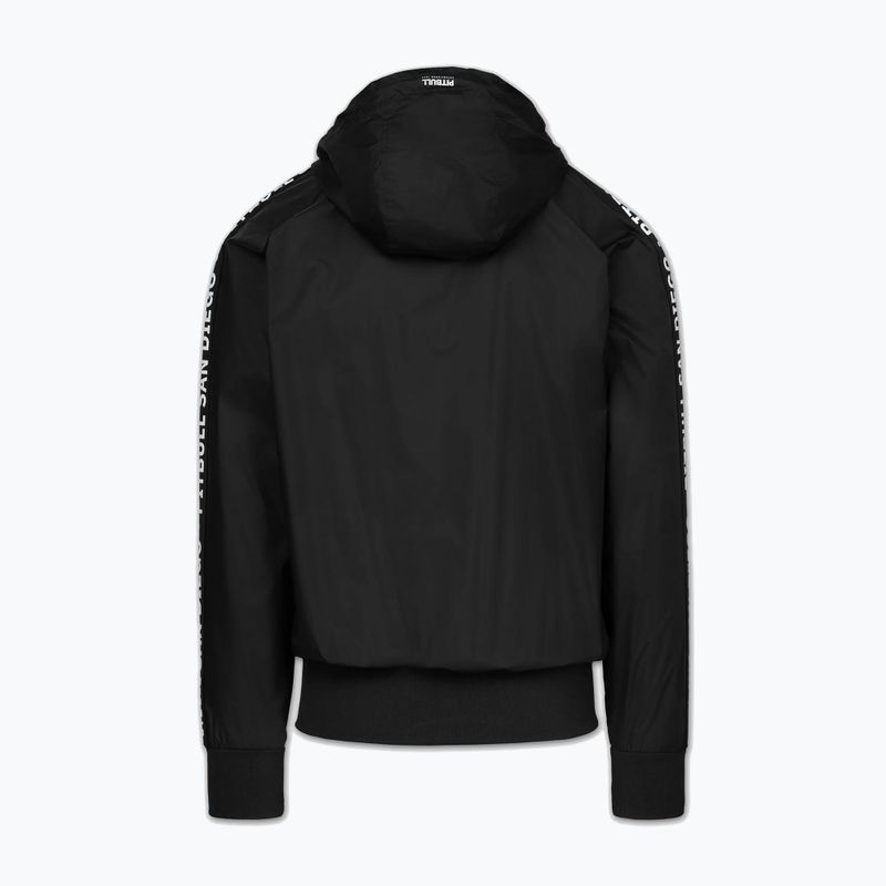 Kurtka męska Pitbull Athletic Tape Nylon Hooded black 4