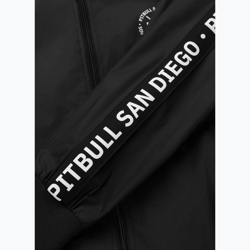 Kurtka męska Pitbull Athletic Tape Nylon Hooded black 7