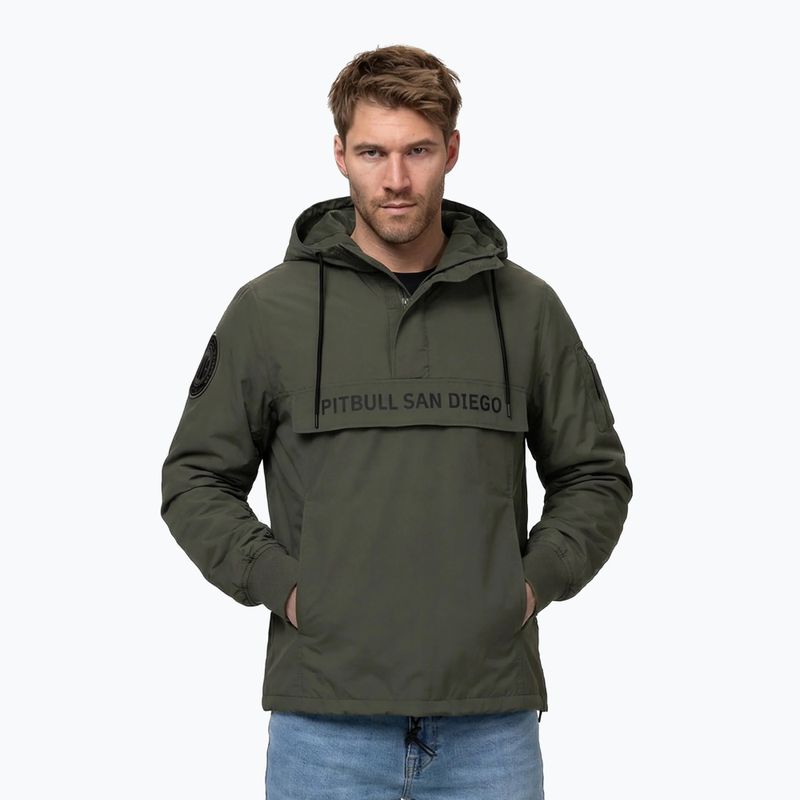 Kurtka męska Pitbull Meandro Kangaroo dark olive