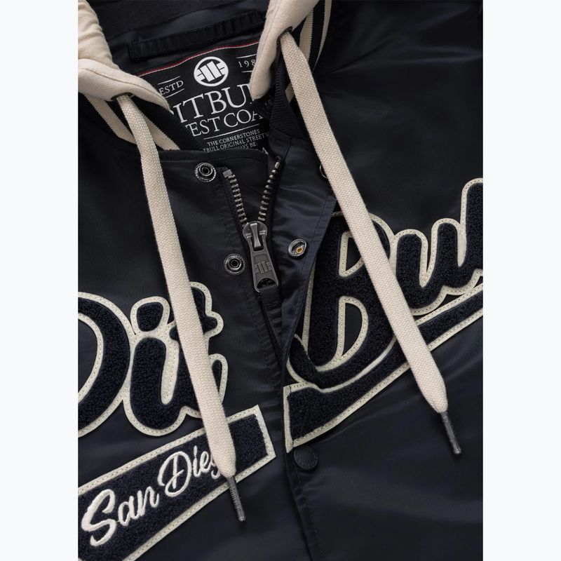 Kurtka męska Pitbull Mason San Diego Baseball Hooded dark navy/beige 6