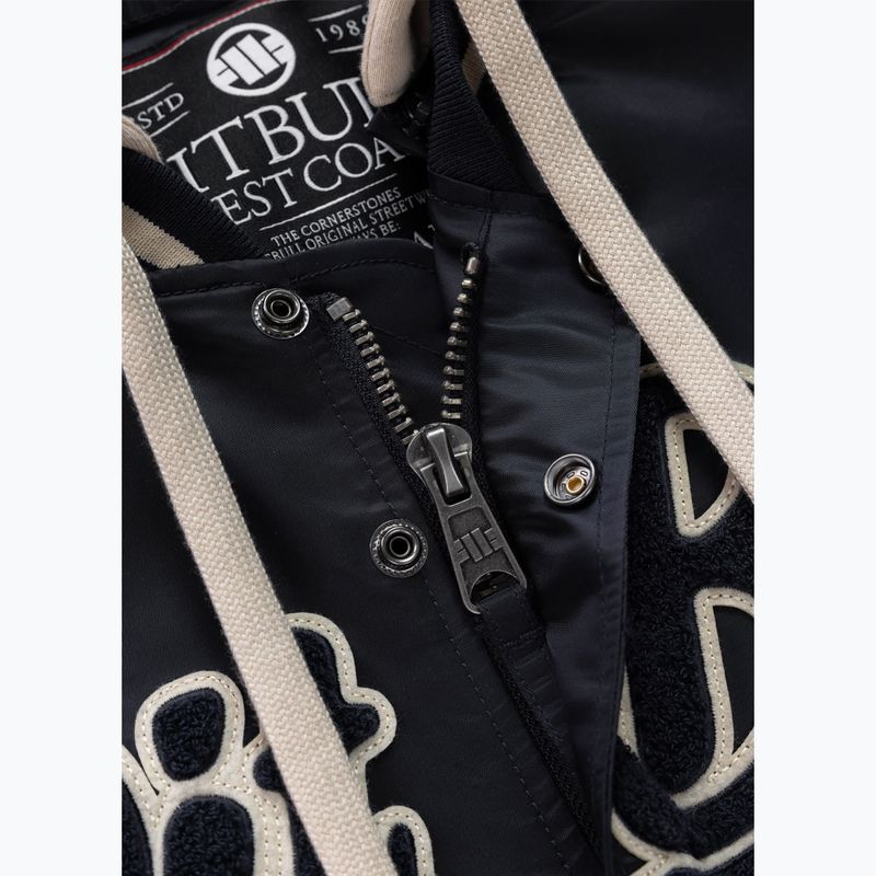 Kurtka męska Pitbull Mason San Diego Baseball Hooded dark navy/beige 8