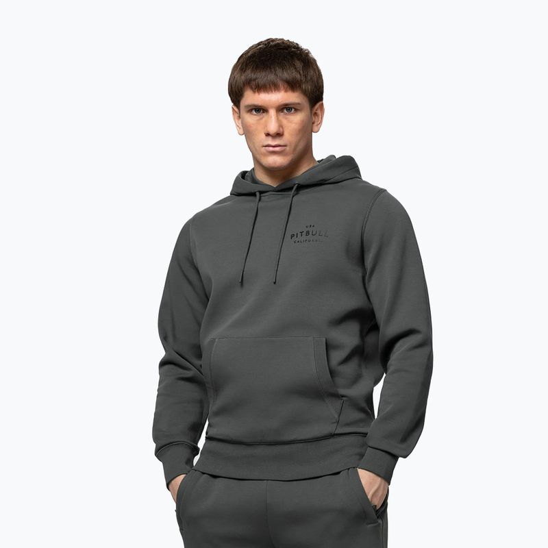 Bluza męska Pitbull Sampson Hooded Sweatshirt grey/green 4