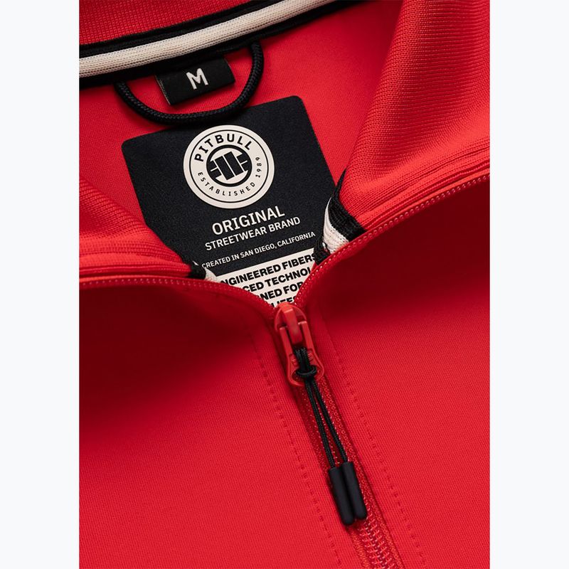Bluza męska Pitbull Track Jacket Powers fluo/red 5