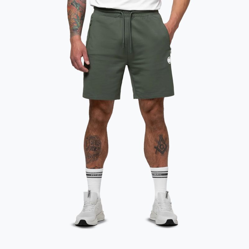 Spodenki męskie Pitbull Nugget Small Logo sage green