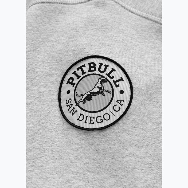 Bluza męska Pitbull Badger Hooded Zip grey/melange 10
