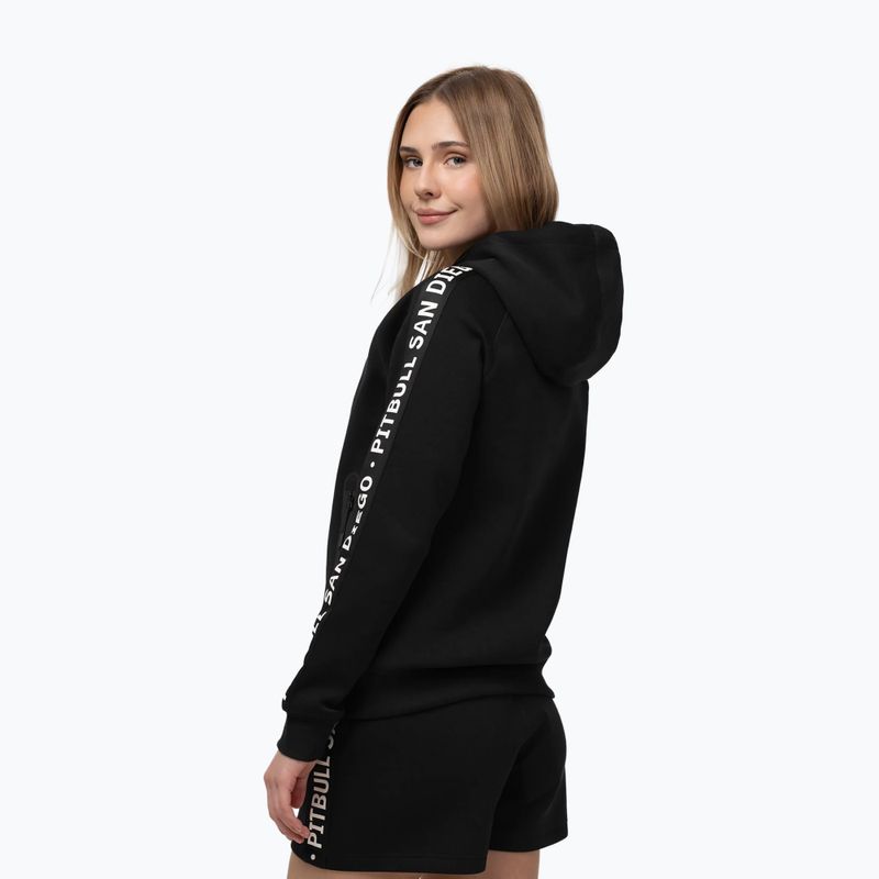 Bluza damska Pitbull Explory Tape Hooded black 3