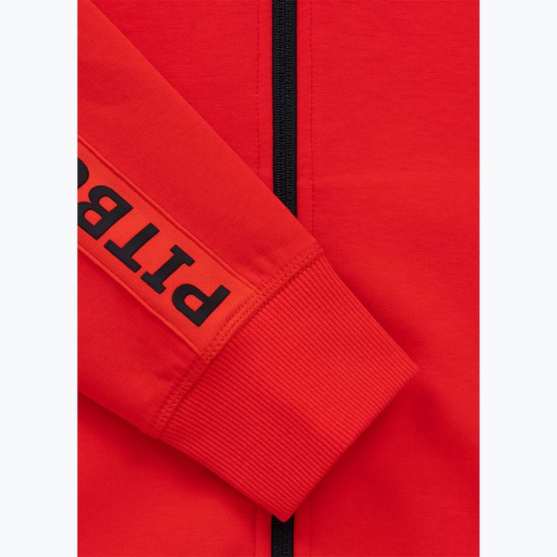 Bluza damska Pitbull Explory Tape Hooded Zip fluo/red 12