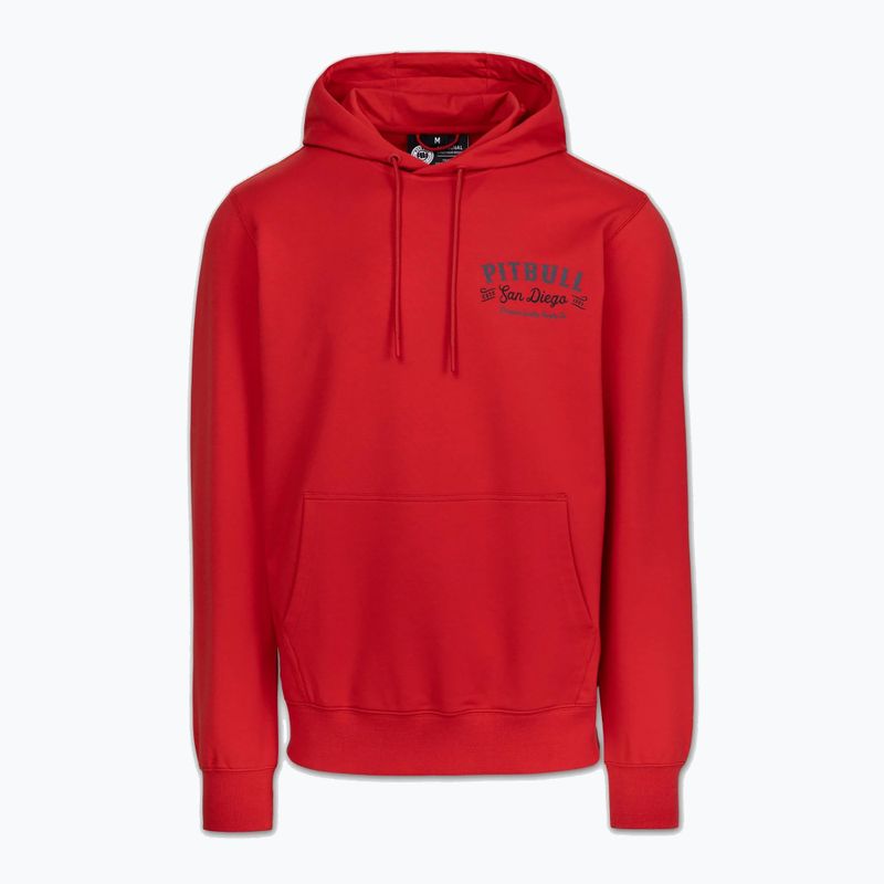 Bluza męska Pitbull Strenght & Respect Sweatshirt Hooded red 5
