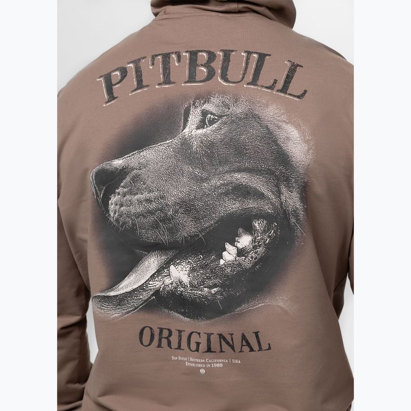 Bluza męska Pitbull Midnight Sweatshirt Hooded brown savana 6